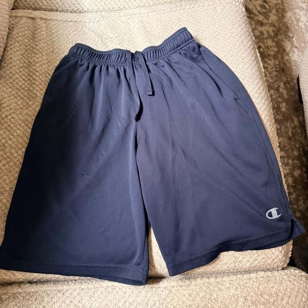 Champion Authentic Athletic Apparel Navy Mesh Athletic Shorts Size M